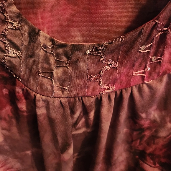 * 1x Only Nine Women Purple tie dye Blouse - Picture 2 of 5